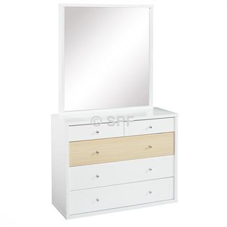 Cosmo 5 Drawer Dresser and Mirror